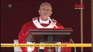 Homilia Papieża Franciszka wygłoszona w Niedzielę Palmową